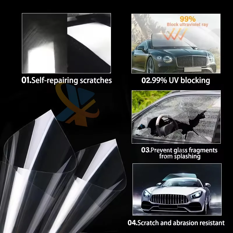 Yuxin Windshield Protection Sticker Explosion Proof Car Window Tint Anti Break Windshield Protection Film