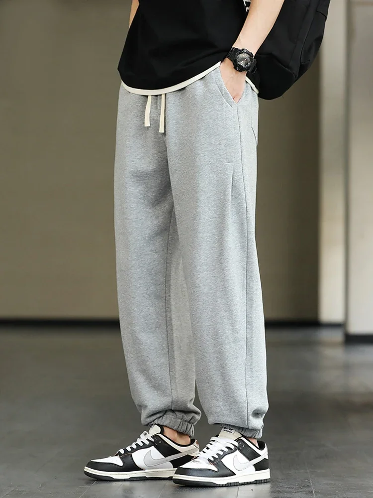 

2023 New Men's Jogger Sweatpants Fashion Drawstring Streetwear Casual Baggy Trousers Male Cotton Loose Harem Pant Plus Size 8XL