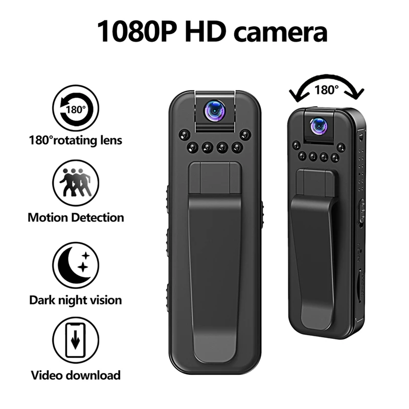 

Small Body Camera 1080P Full HD With Night Vision And Motion Detection Wearable 1 PCS