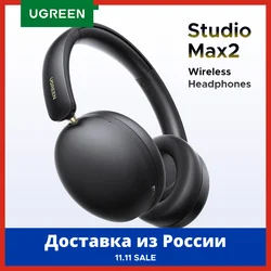 UGREEN Studio Max2 Wireless Bluetooth Headphones, 80H Playtime, HiFi Stereo Over Ear Headphones with Microphone, Bluetooth 5.4