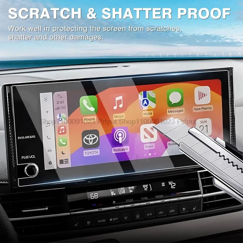 

Screen protector For Toyota Sienna XLE/XSE/Limited/Platinum/Woodland Edition 2025 12.3inch tempered glass Protective Film