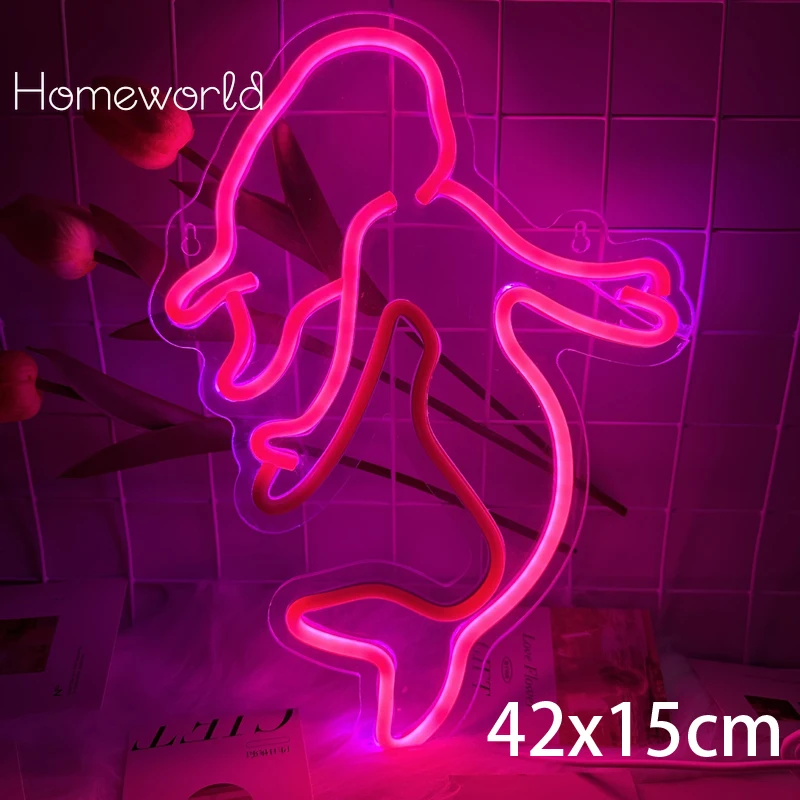 

Dolphin LED neon lights wall bedroom decorations ocean party and Powered for Aquarium Kid Rooms Bar Wall Decorative Lights