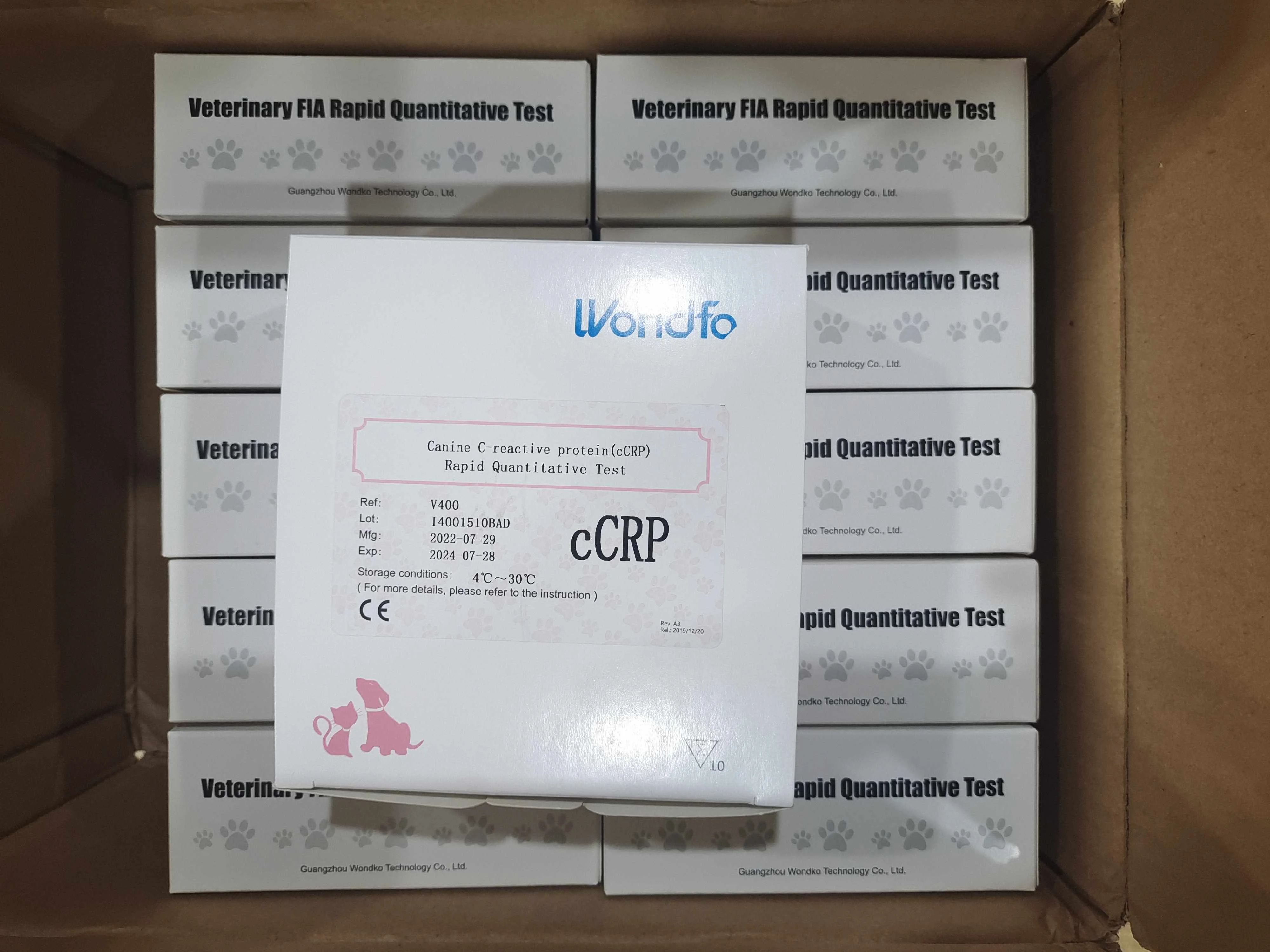 Wondfo Fincare Veterinary Canine Progesteron Dog Test Strip Prog Rapid Detect Kit Progesterones Analyzer