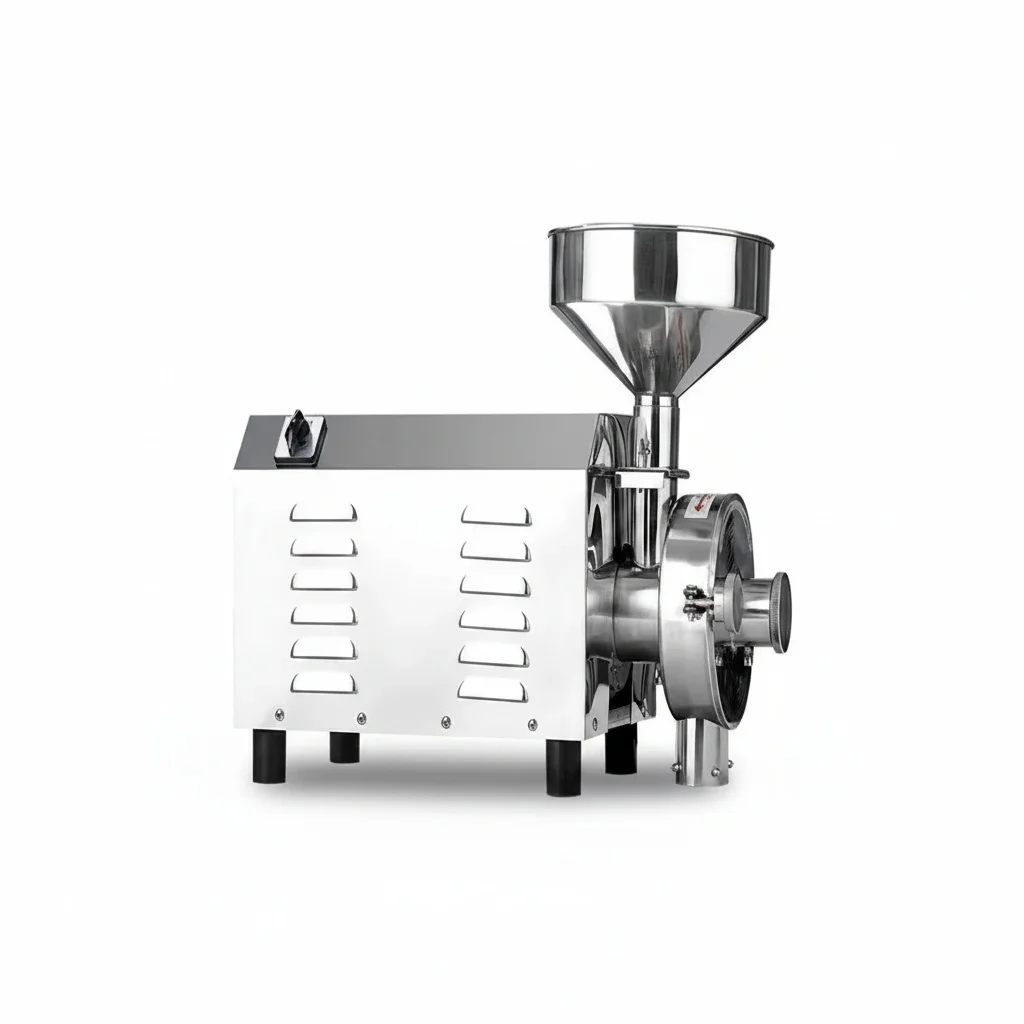 Stainless Steel Grain Mill, 2200W Corn Mill Grinder, Commercial Powder Grain Grinder Machine, Small Industrial Equipment