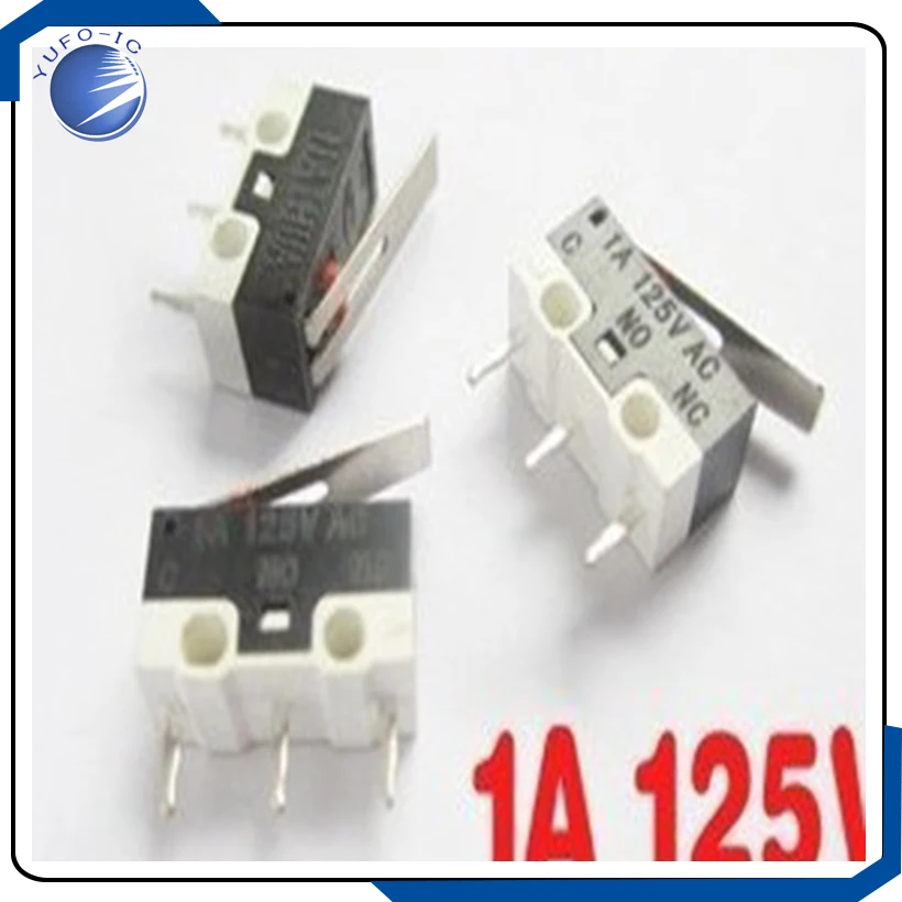 무료 배송 50개 5.08mm 3핀 마우스 스위치 마이크로 스위치(핸들 포함)