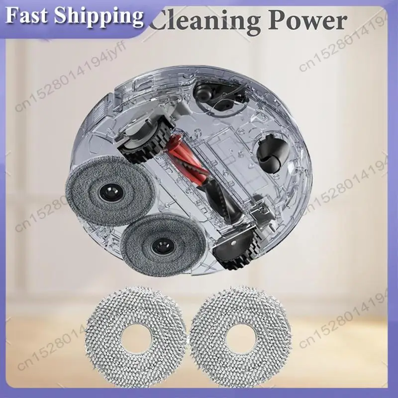 

-ABDH 2 Set For Roborock Qrevo Curve/P20 Pro Robot Vacuum Cleaner Replacement Parts Main Side Brushes Dust Bags Wipes Filters