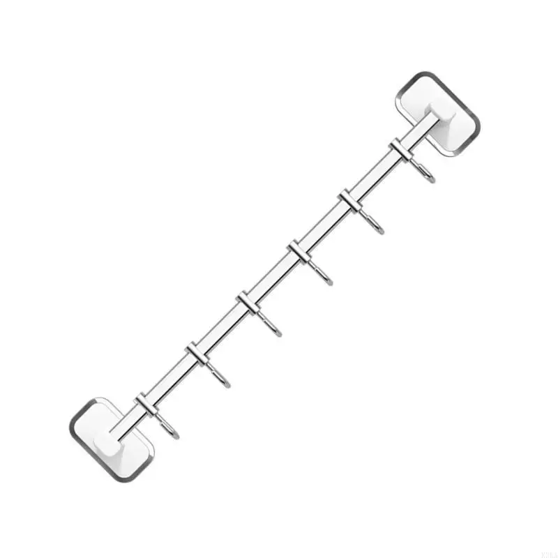 K3KA Kitchen Hook Frame Punching-Free Kitchen Shelf Wall-Hung Multifunctional Rod