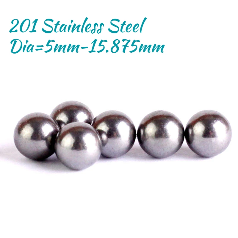 

20-500pcs 201 Stainless Steel Bead Solid Protection Stainless Steel Beads High Precision Solid Ball Diameter 5-15.875mm