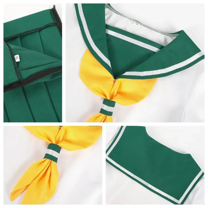 Costume de Cosplay Hanabishi Haruka avec Perruque Araga Kiwi Hiiragi Utena, Uniforme de Marin JK Mahou Shoujo pour Fille Magique