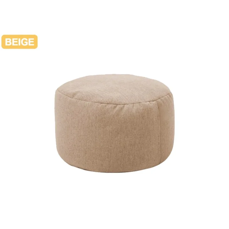 

Solid Color Chair Cover Beanbag Sofas without Filler Small Round Lazy BeanBag Sofa Cover Waterproof Stuffed Storage Toy Bean Bag