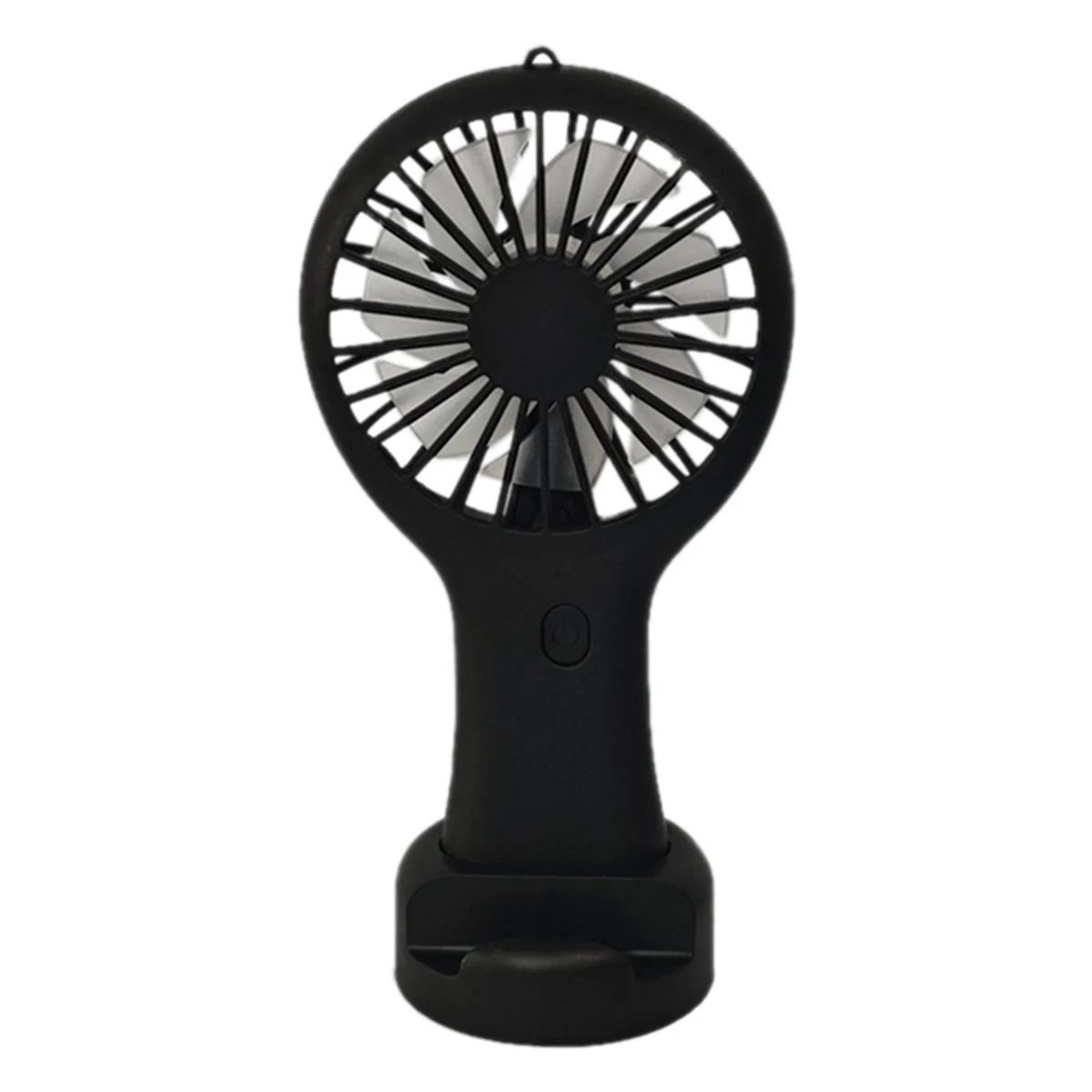 Black Portable Mini Handheld Fan USB Rechargeable Fan for Office Dormitory Student Gift Long Endurance