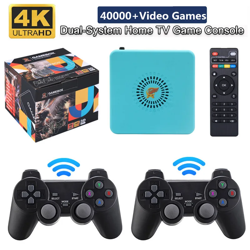 

G13 4K HD 3D Mini GameBox Video Game Console 64G 128G Game Stick 2.4G Wireless GamePad Support PSP GBC GBA N64 40000+ Games