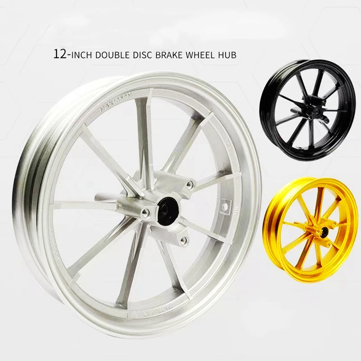 

Universal 12*2.75 Motorcycle E-scooter Nine Claw-type Modify Double Disc Brake Front Wheel Rims For CygnusX BWS RSZ Niu Ninebot