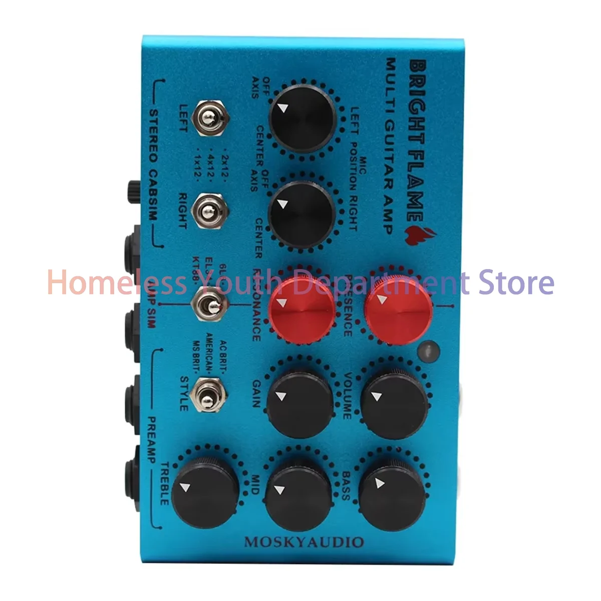 ABQR  Audio Multi Guitar Amp Simulator Pedal Stereo Cabinet Sim Box Preamp DI Box Effect Pedal
