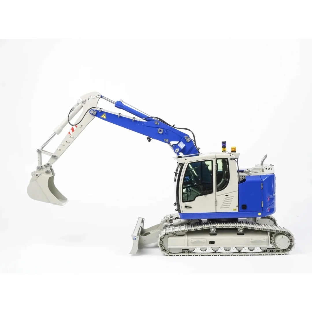 

1:14 C914 CNC Metal RC Hydraulic Excavator CUT Model 5 Ways Valve 3 Arms Remote Control Digger Manual Quick Release Coupler