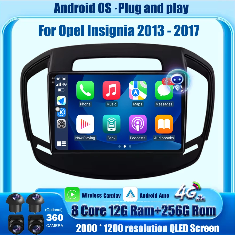 

Android 16 Auto For Opel Insignia 2013 2014 2015 2016 2017 Car Radio Multimedia Player GPS Navigation Tools BT Carplay Head Unit