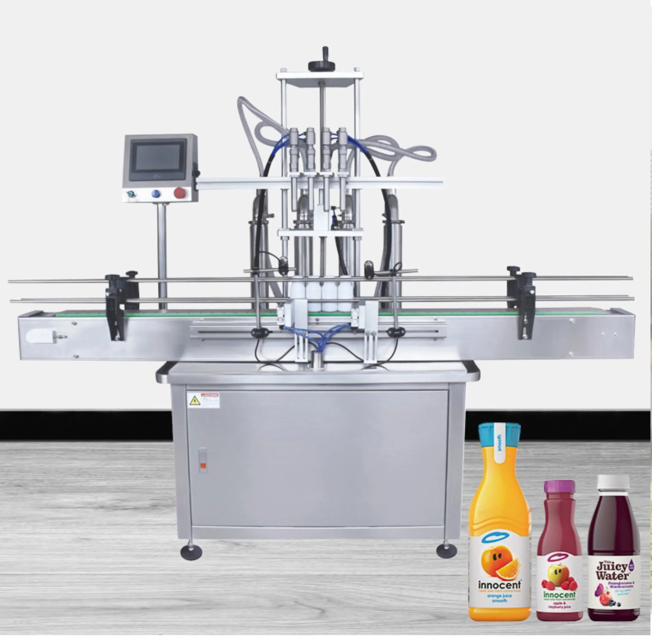 Stainless steel fully automatic carbonated beverage glass liquid filling machine