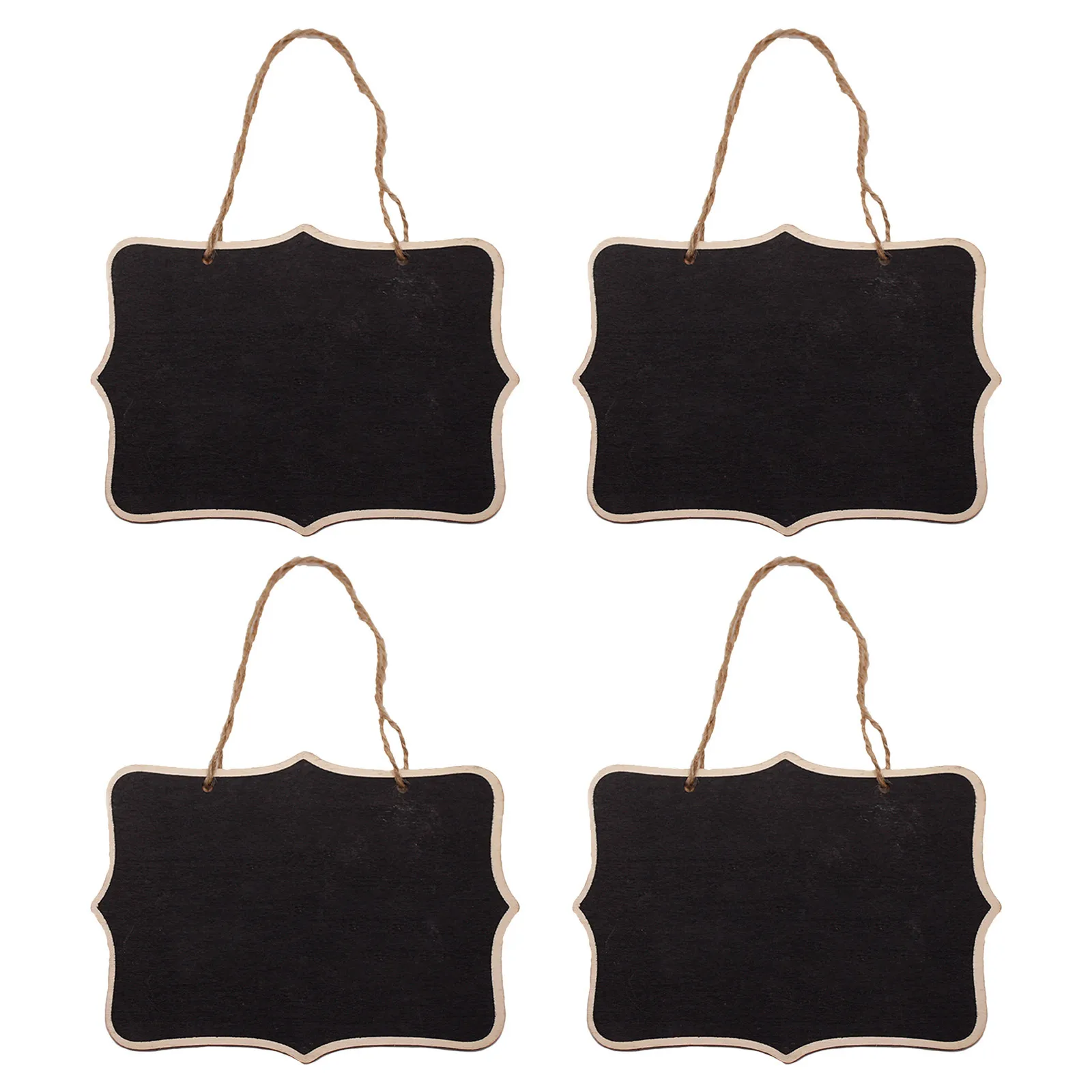 

4 pcs Blackboard Hanging Chalkboard For Wedding Party Table Number Place Sign Menu Message Board Garden Decoration Chalkboard