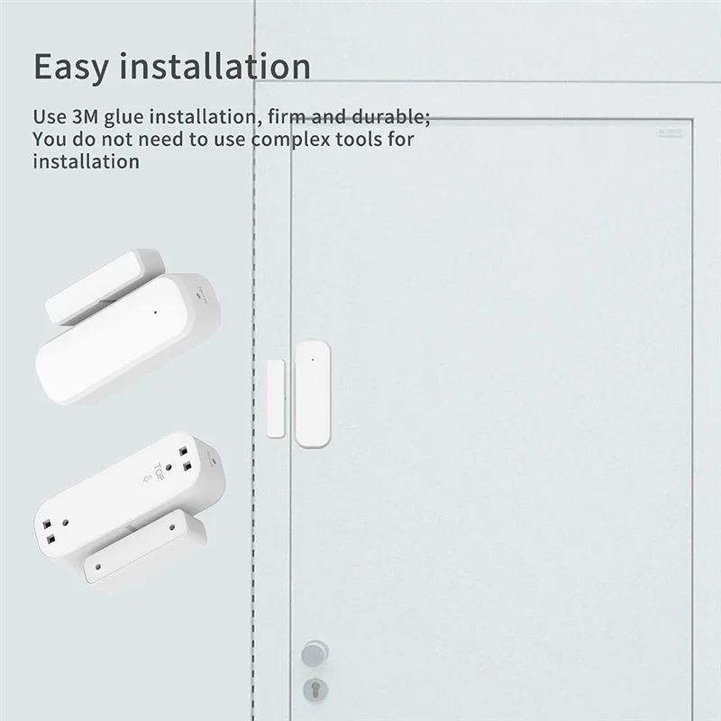 2Pairs Smart Door Sensor, WiFi Window Door Sensor Alarm, Contact Sensor for Home Security, Smart Home