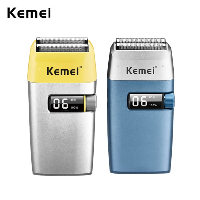 Kemei Electric Shaver Men Bald Head Hair Beard Trimmer Barber Professional Rechargeable Razor Reciprocating Foil Shaving Machine