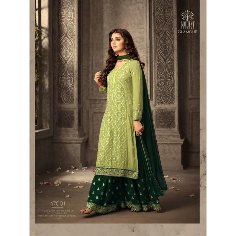 Indian Pakistani Designer Sharara Plazzo Wedding Party Wear Shalwar Kameez Suits