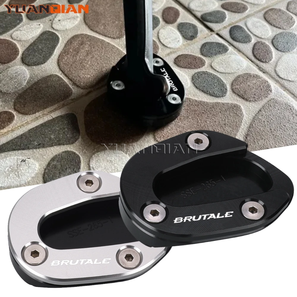 

For MV Agusta Brutale 1000RS 1000 RS 2021 2022 2023 2024 2025 Motorcycle Aluminum Accessories Kickstand Side Stand Extension Pad