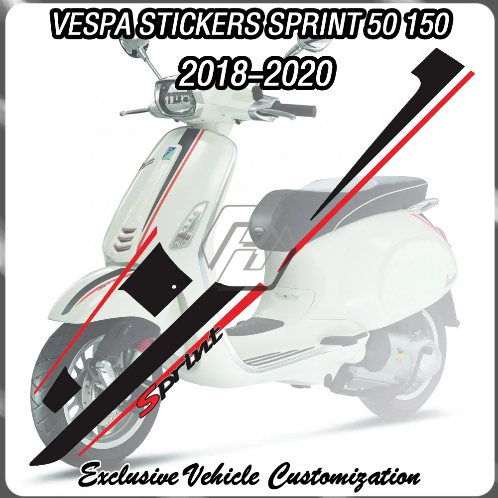 

Для Vespa Sprint 50 150 2018-2020 модификация мотоцикла, набор передних наклеек