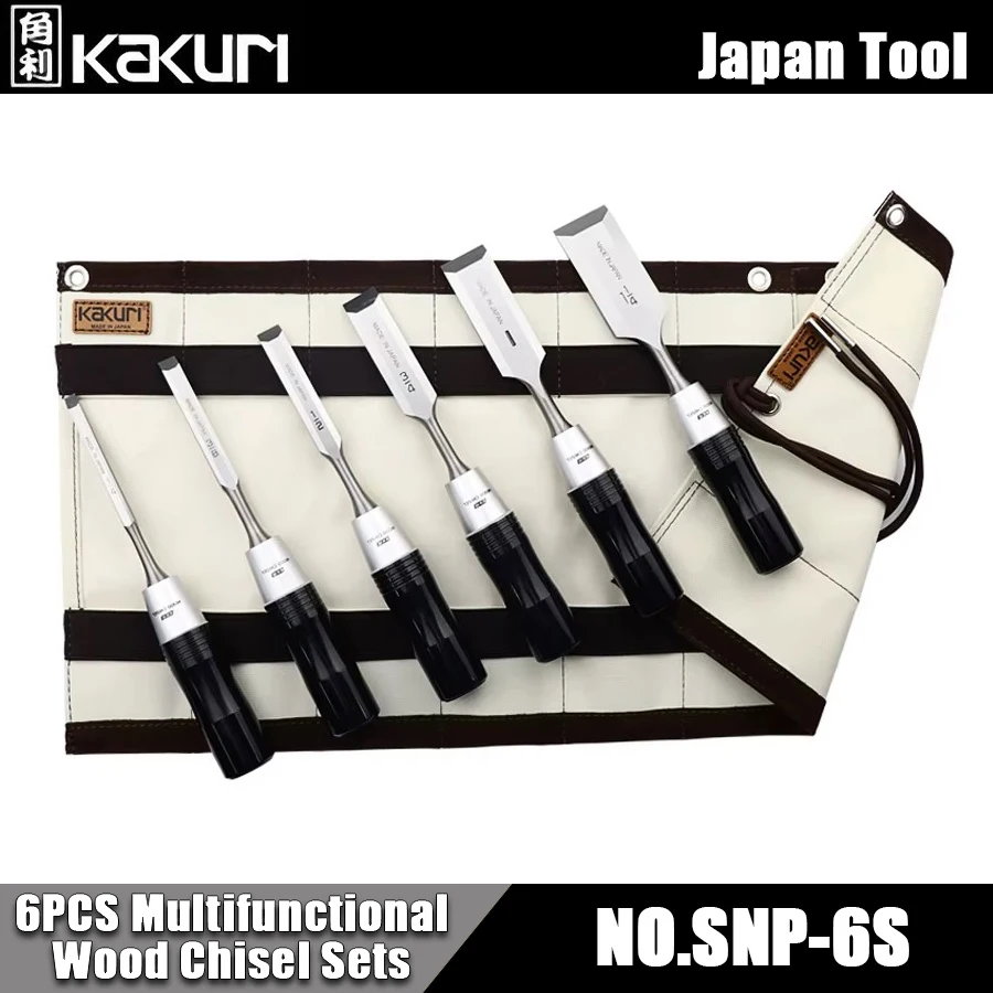 

Набор многофункциональных стамесок KAKURI из 6 предметов с сумкой для хранения, для резьбы по дереву, ручной инструмент для ремонта, арт. SNP-6S