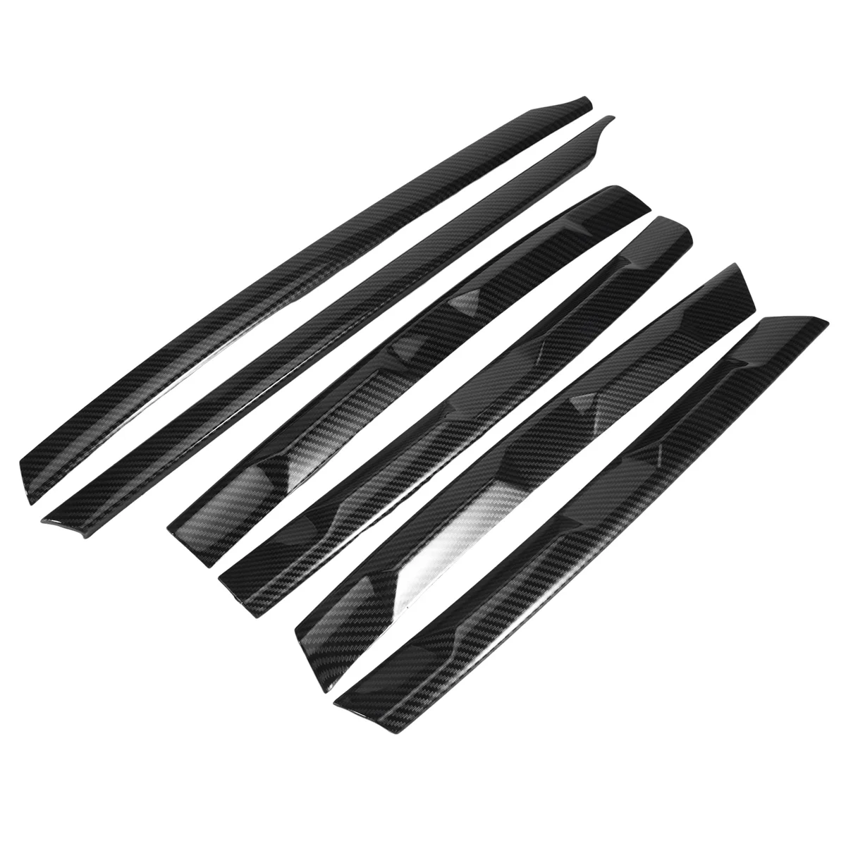 A13Z_LHD for Tiguan L Carbon Fiber Front Bumper Mesh Center Grille Strips