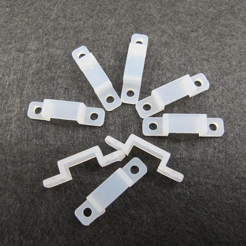 

10 Pcs Strip Lights Bar Attachment Clip LED Fixing Clips Securing Mounting Bracket Brackets