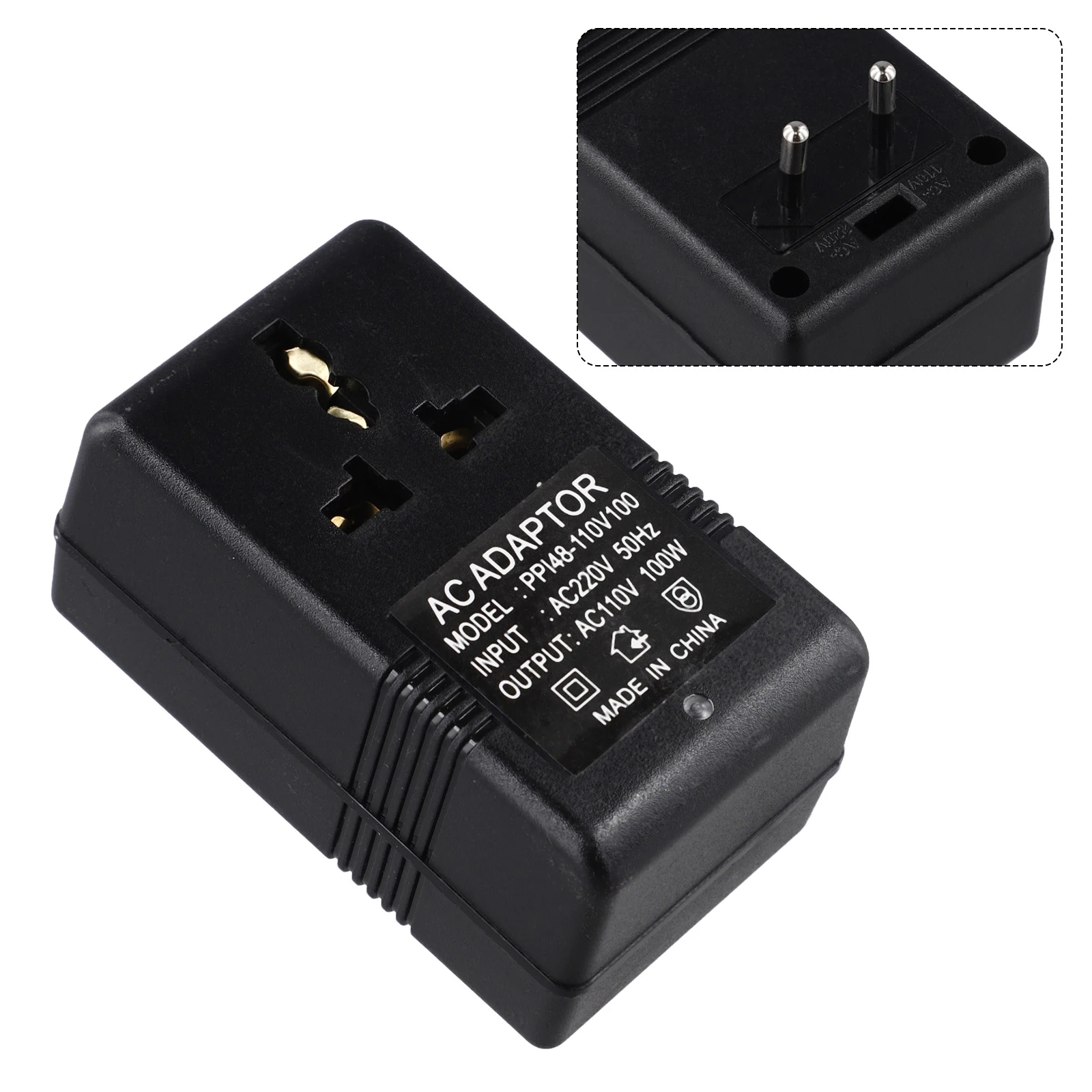 

Business Trips AC 220V To 110V Transformer Efficient Transformer Hassle-Free Plastic And Metal For Smartphones