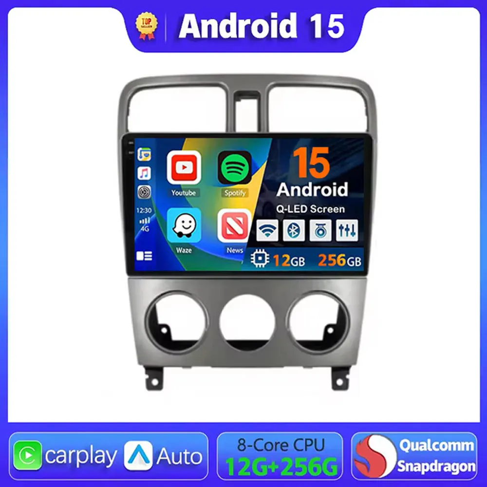 

Android 15 Carplay Car Radio For Subaru Forester SG 2004 - 2008 Navigation GPS Multimedia Player 5GWiFi+4G stereo 2 DIN BT Auto