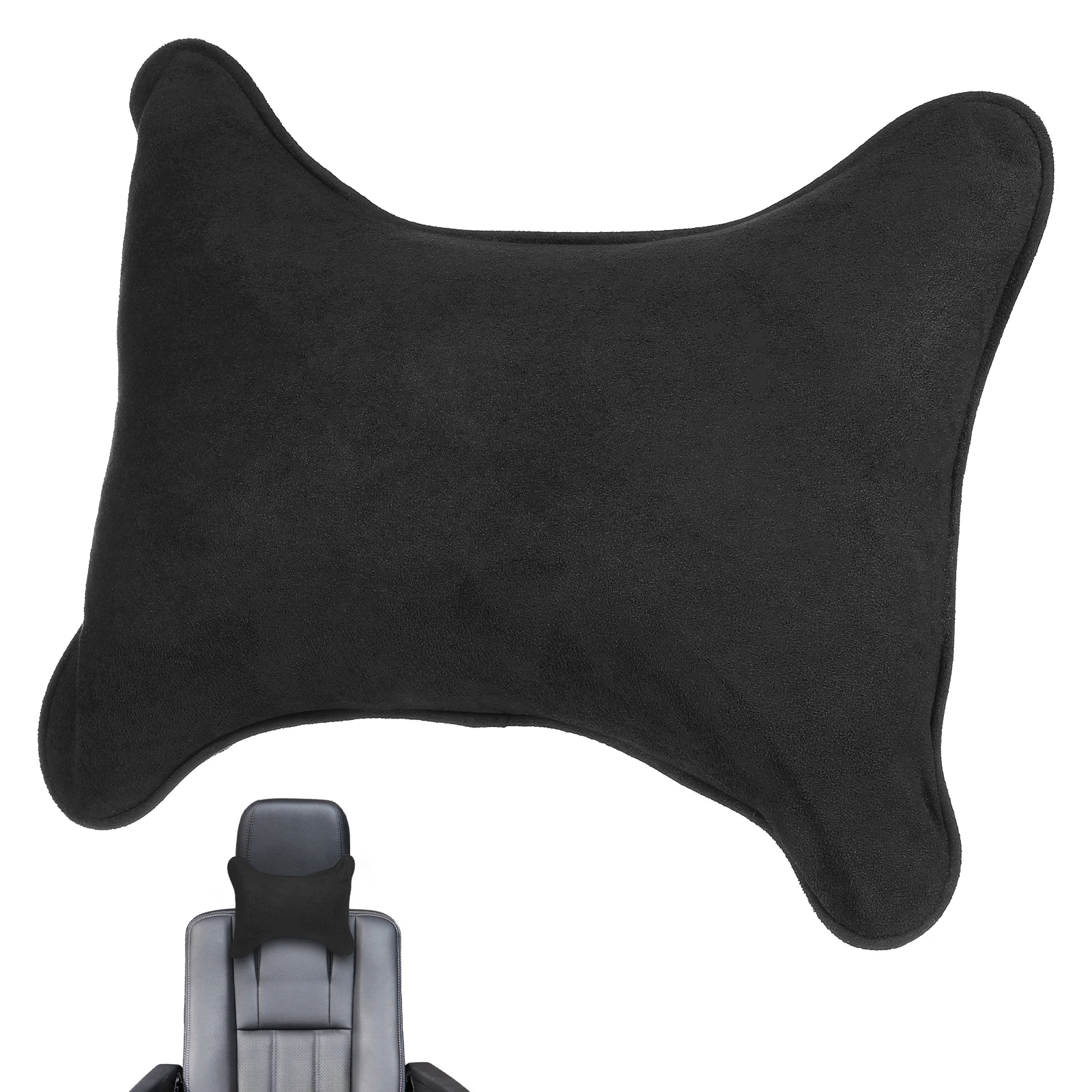 

Pillow Faux Neck Support Headrest Cushion For Driving Sleeping Car Seat Neck Support Car Interior Accessories