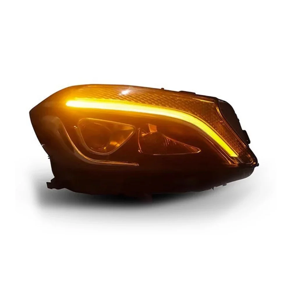 1 Pair LED Head Light Assemly for BENZ A Class W176 2013-2018 Plug and Play Headlights Plug and Play LED DRL Turn Headlights
