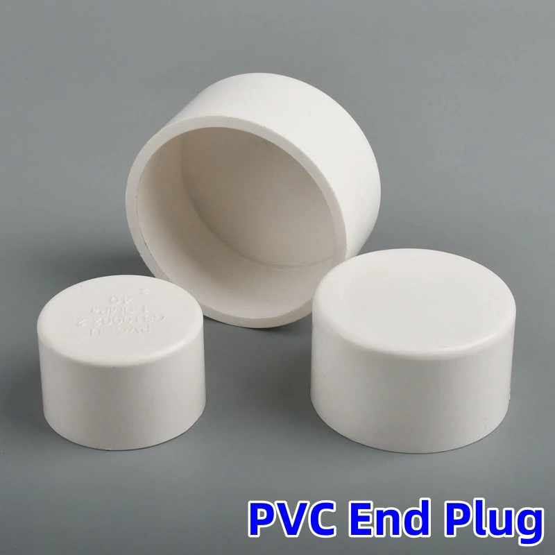 1 ~ 5 sztuk ID 16 ~ 50mm biały PVC rura doprowadzająca wodę złącze końcowe nawadnianie ogrodu akcesoria gospodarskie Adapter zbiornik akwariowy Fit