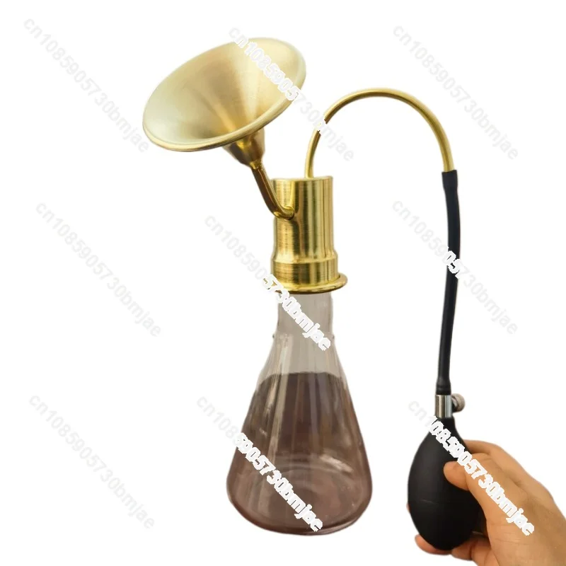 

Glass Fragrance Bottle Spa Spa Funnel Device Brass Instrument Liquor Essential Oil PerfumeCoffee