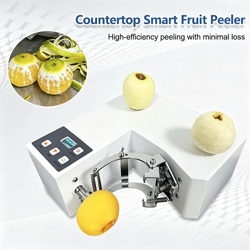 220V High-Efficiency Compact Peeler, Adjustable Thickness, Apple/Lemon/Peach Peeler, Countertop Smart Peeler