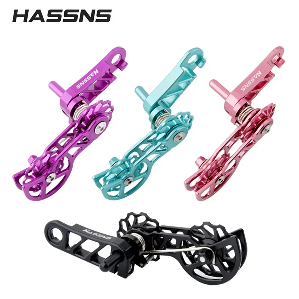 

HASSNS Single Speed Mountain Bike Chain Tensioner XC DJ AM DH Chain Guide Bicycle Accessories CNC Machining Pulley