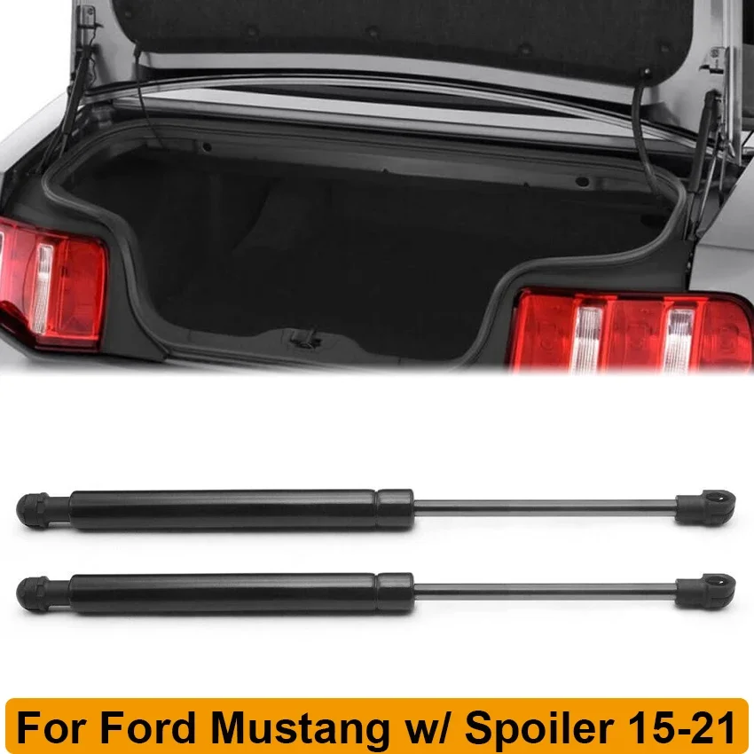 For Ford Mustang 2015-2021 (with Spoiler) Rear Tailgate Gas Struts Bars Trunk Support Lift Rod PM3865 Car Tuning Accessories