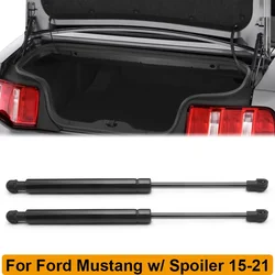 Traseira porta traseira Suportes de gás Barras para Ford Mustang, Trunk Suporte Lift Rod, Acessórios Tuning Car, 2015-2021, PM3865, Spoiler