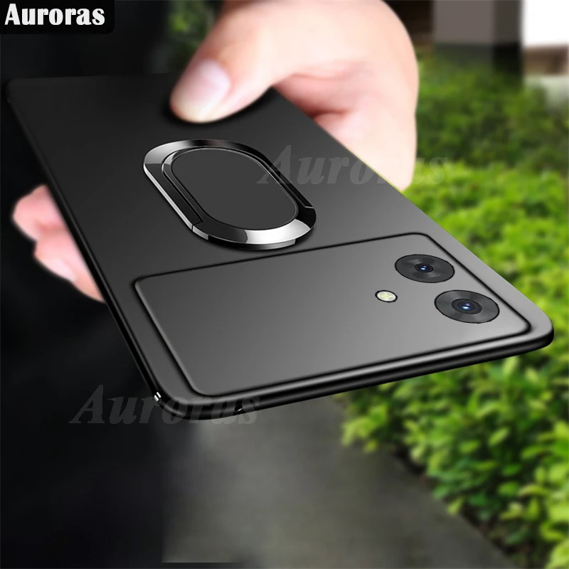 

Auroras For Cubot Note 21 Cover With Finger Ring Frosted Silicone Shell For Cubot Note 50 Shockproof Case