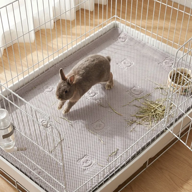 1 Stück Waschbare Haustier-Urinmatte Wasserdichte Wiederverwendbare Kaninchenkäfig-Auflage Hamster-Bettmatte Auslaufsichere Meerschweinchen-Bettunterlage Urin-Trainingsunterlage – Detail 8