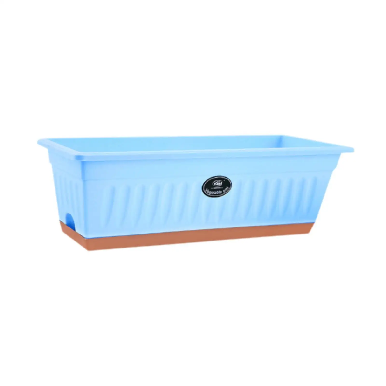 Window Box Planter Large Rectangular Flower Pot Garden Planter Tray with Drainage for Balcony Patio Outdoor Indoor