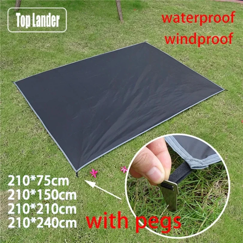 

Waterproof Camping Mat with Pegs Tent Mattress Outdoor Picnic Blanket Ultralight Large Portable Pocket Travel Mat Beach Mat