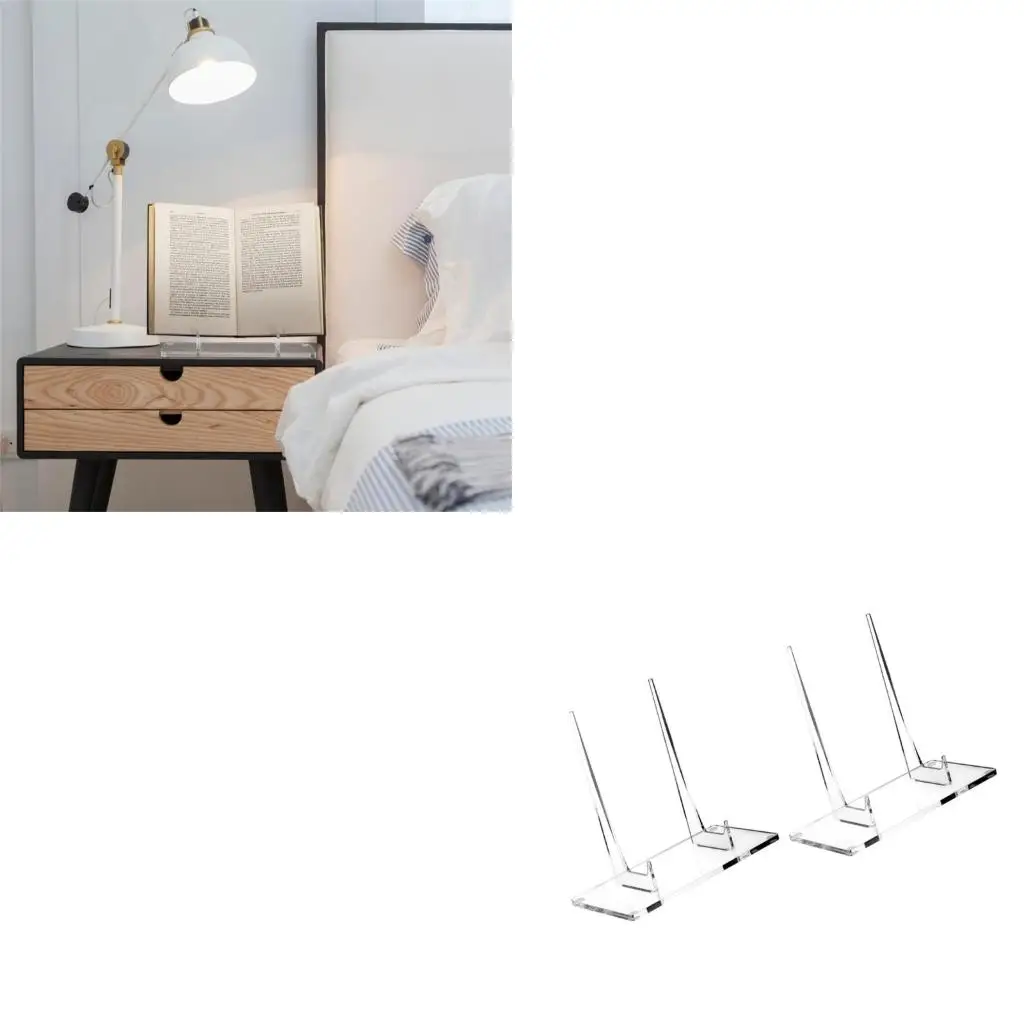  Book Decorative Holders Display Holders Acrylic Easel Display Stand for Photos