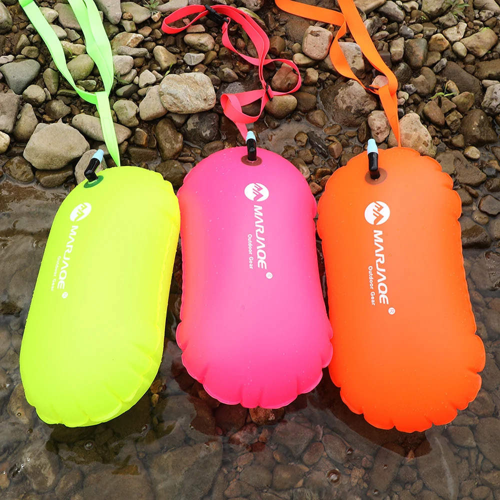 Outdoor Safety Swimming Buoy Multifunction Swim Float Bag With Waist Belt Waterproof PVC Lifebelt Storage Bag For Water Sports