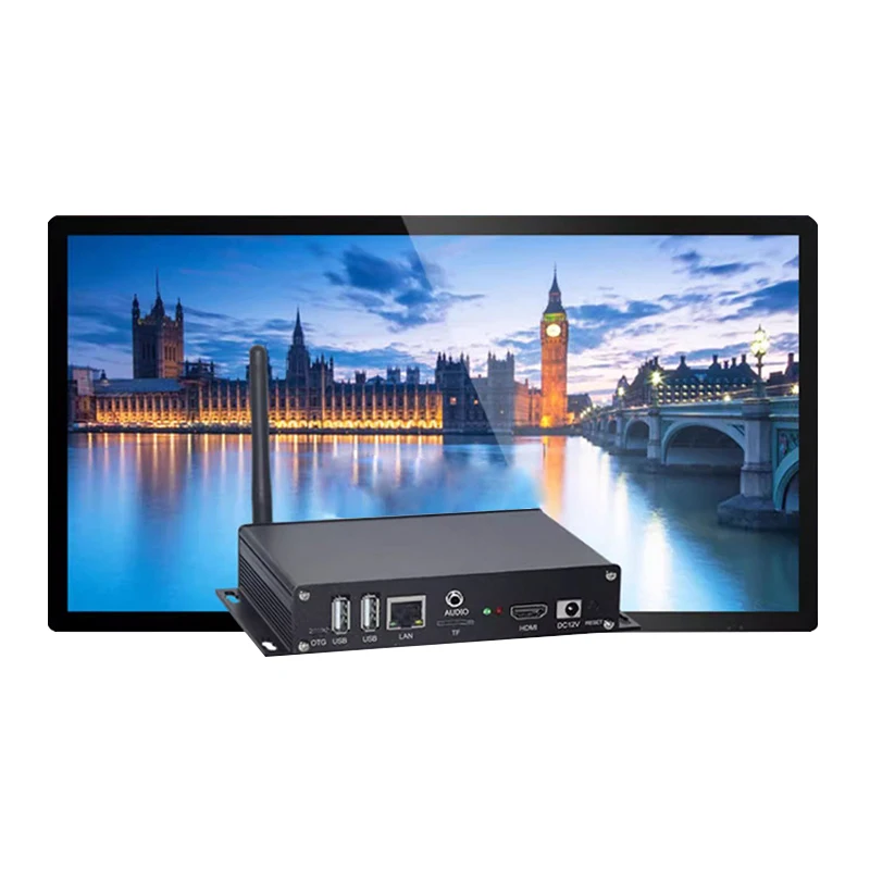 Set-top Box Decoder Android Wifi Multimedia Information Player Box Remote Control HD TV Android Playback Box