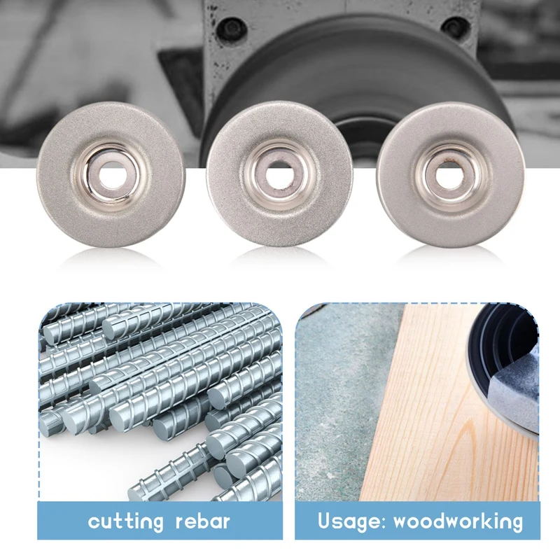 3Pcs 56mm Diamond 180/320/600 Grinding Wheel Circle Disc for Electric Multifunctional Sharpener Grinder Sharpening-A23R