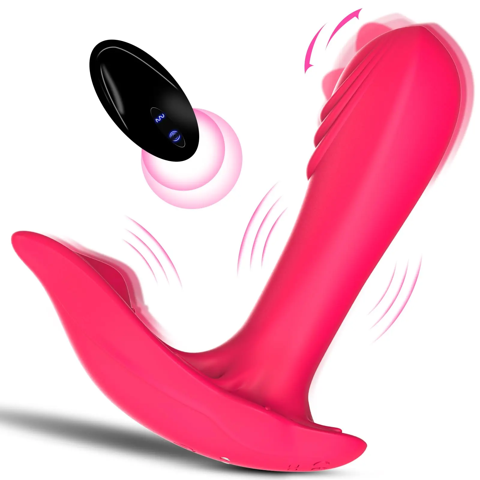 Vibradores vibradores Wearable G Spot para mulheres, brinquedo adulto, 5 modos vibratórios, borboleta balançando, controle de calcinha, vibrador com re