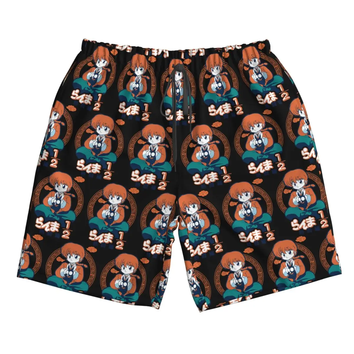 Ranma Trunks Beach Board Shorts Casual Quick Dry Swim Summer Men Pants